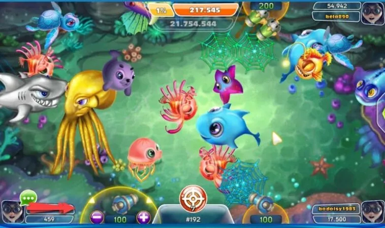 Các loại vũ khí trong game Bắn Cá Đại Dương tại EE88